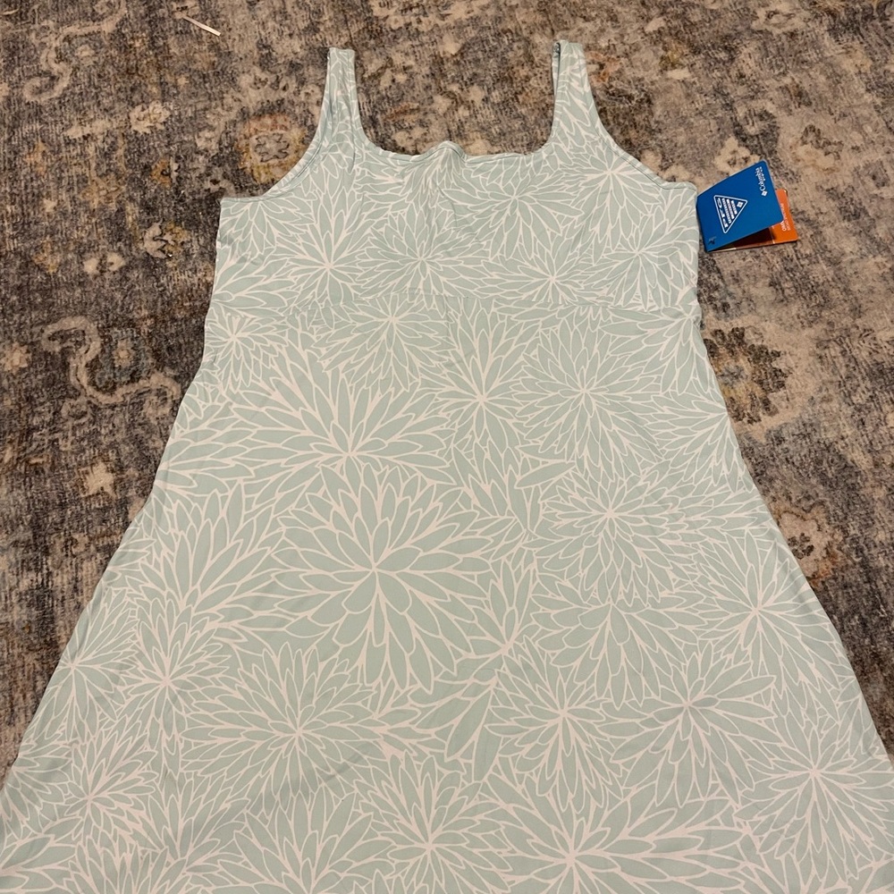 Columbia Light Green Floral Dress